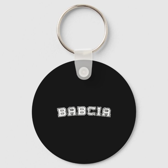 Porte-clés Graphisme classique de style universitaire babcia (Recto)