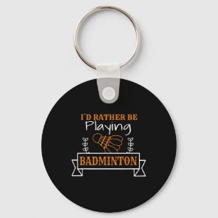 Porte-clés Graphisme de balle de badminton pour un joueur de