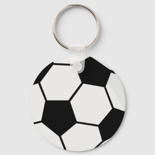 Porte-clés Graphisme de ballon de football classique Fan de s