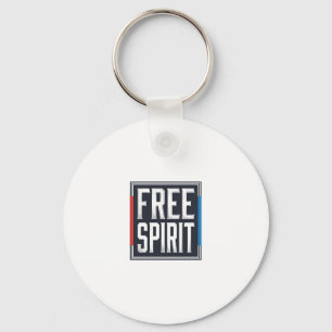 Porte-clés Graphisme de boîte Esprit libre patriotique vintag