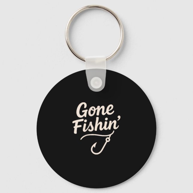 Porte-clés Graphisme de poche de pêche à la bobine pour les p (Recto)