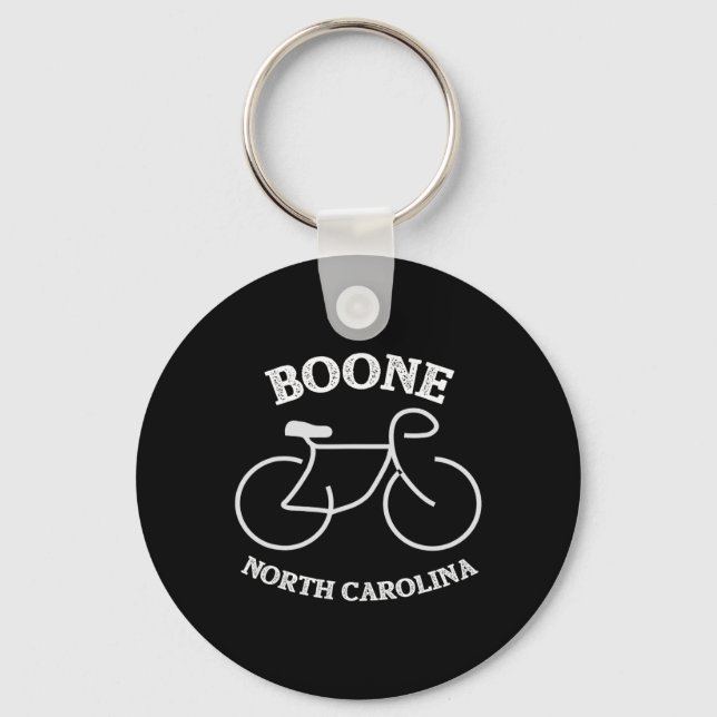 Porte-clés Graphisme de vélo Boone Caroline du Nord  (Recto)
