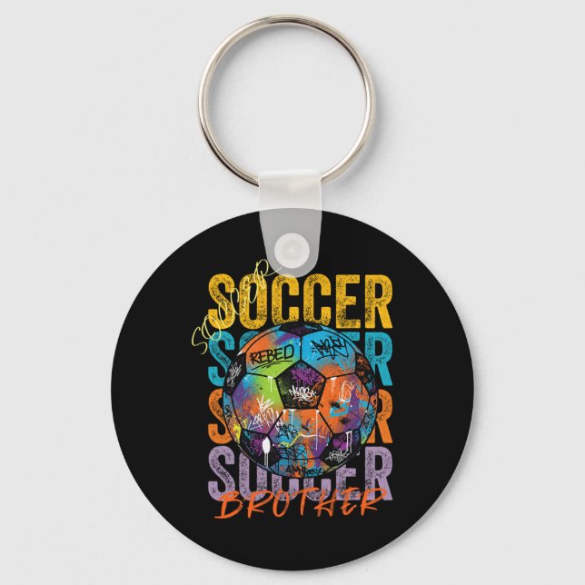 Porte-clés Graphisme décontracté de frère de footballeur colo (Recto)