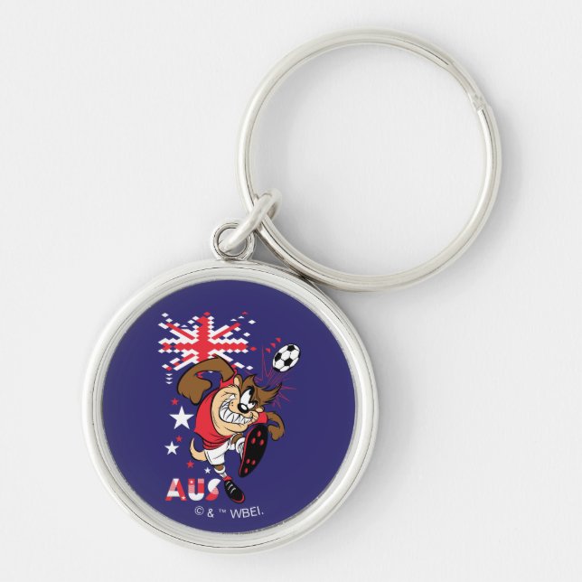 Porte-clés Graphisme TAZ™ Team Australia Soccer (Devant)