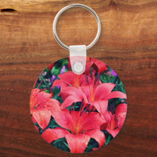Porte-clés Grappe de fleurs diurne orange