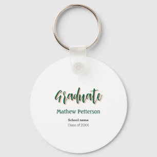 Porte-clés Gras type simple noir classe moderne graduation