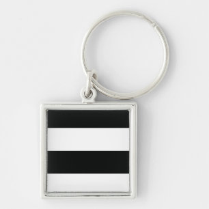 Porte-clés Gravé (noir et blanc)   Horizontal) personnalisabl