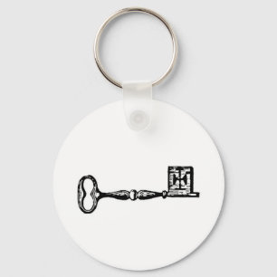 Porte-clés Gravure antique de fausse clé