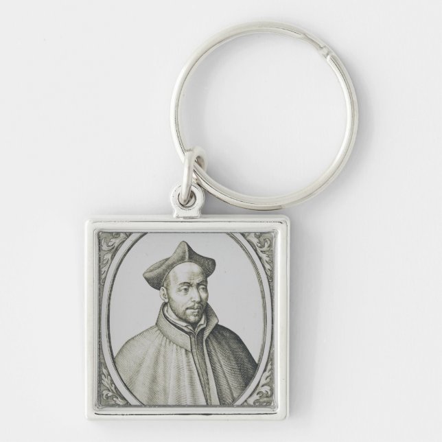 Porte-clés Gravure de Saint Ignace de Loyola Art Antique (Devant)