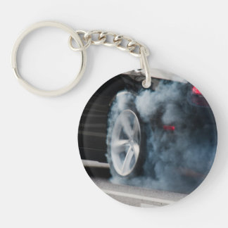 Porte-clés Gravure de voiture noire
