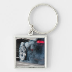 Porte-clés Gravure de voiture noire