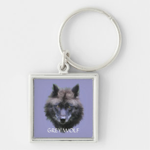 Porte-clés GRAY WOLF Design Faune Art Key-Ring