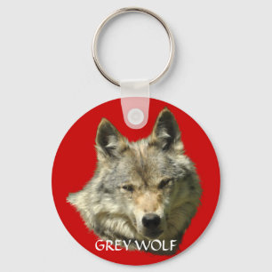 Porte-clés GRAY WOLF Design Faune Art Key-Ring