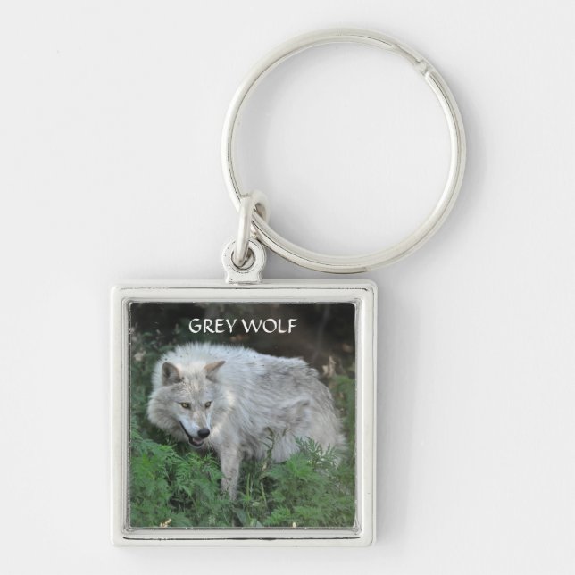 Porte-clés GRAY WOLF Design Faune Art Key-Ring (Devant)