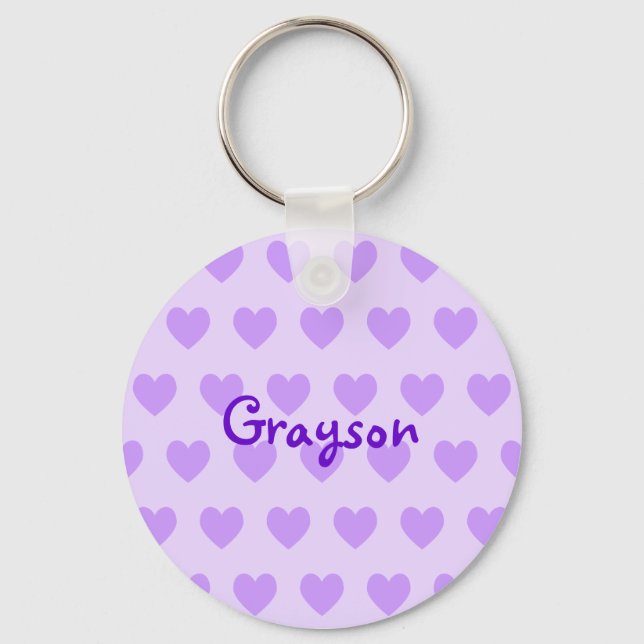 Porte-clés Grayson en violet (Recto)
