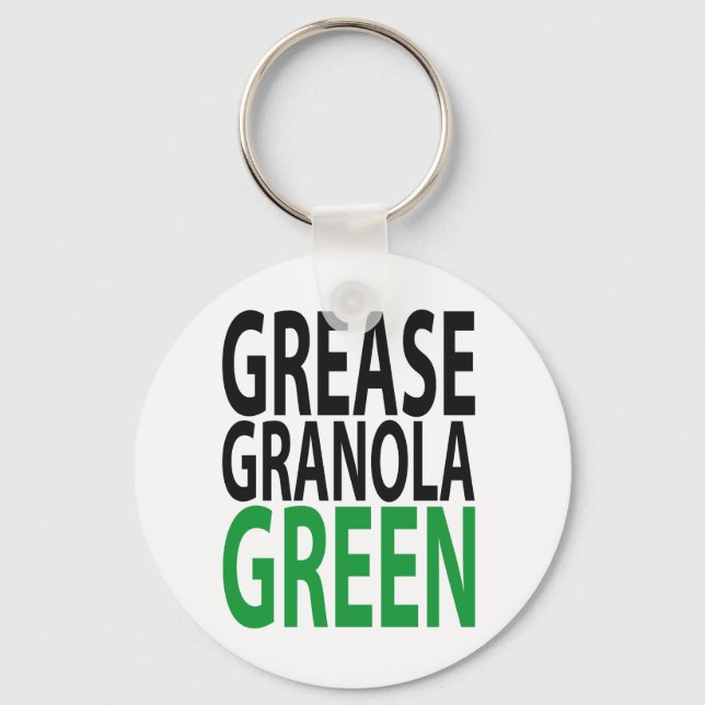 Porte-clés grease, granola, GREEN! (Recto)