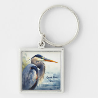 Porte-clés Great Blue Heron Faune Mer Terres Humides Oiseaux 
