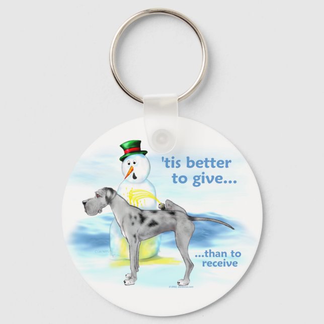 Porte-clés Great Dane BTG Merle UC (Recto)