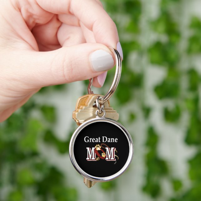 Porte-clés Great Dane Maman Cadeaux (main)