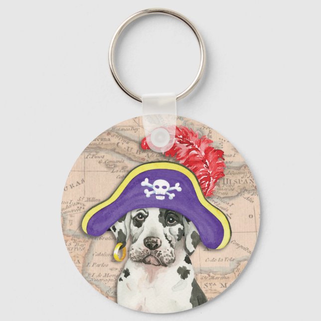 Porte-clés Great Dane Pirate (Recto)