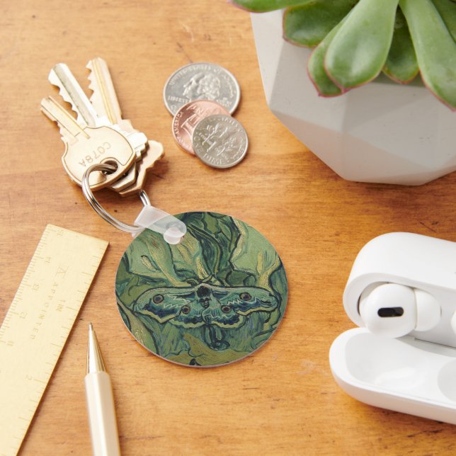 Porte-clés Great Peacock Moth by Vincent van Gogh (Bureau)