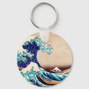 Porte-clés Great Wave Off Kanagawa Hokusai Japanese Vintage