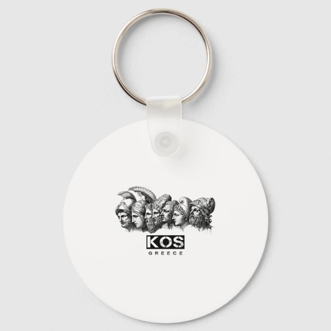 Porte-clés Grec Grèce Plage Vacances Fêtes Kos  (Recto)