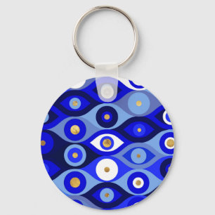 Porte-clés Grec Mati Mataki - Matiasma Evil Eye blues
