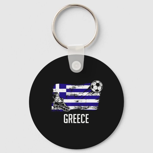 Porte-clés Greece Flag Jersey Greek Soccer Team Greek  (Recto)