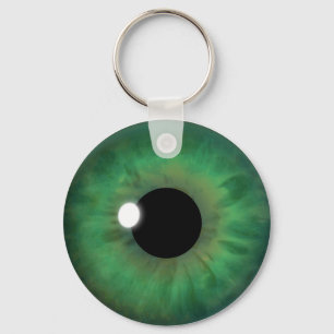 Porte-clés Green Eye Iris Eyeball Cool Custom Round Porte - c