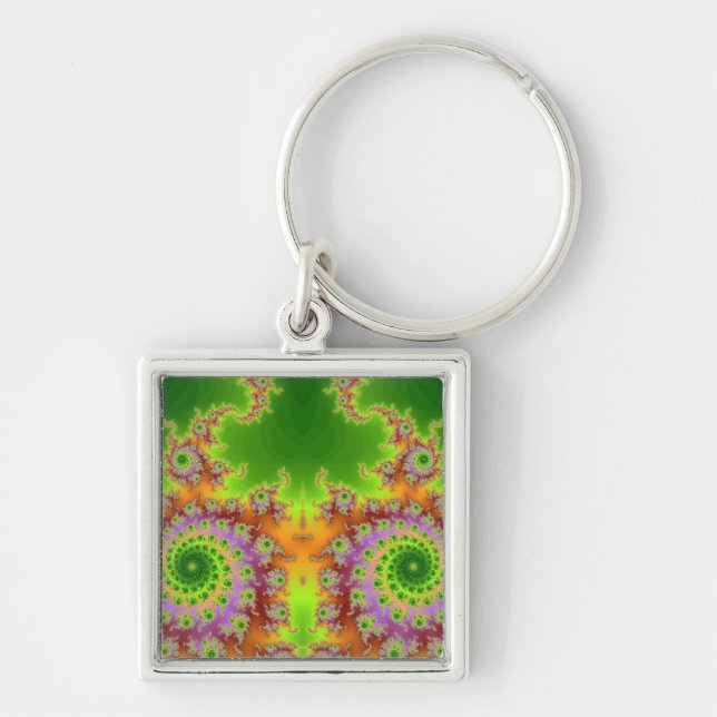 Porte-clés Green Eyed fractal (Devant)