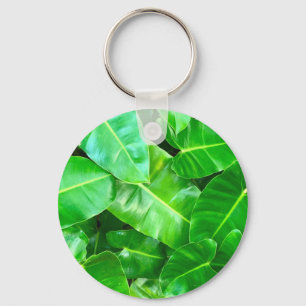 Porte-clés Green feuille Palm Leaf feuillage tropical jungle
