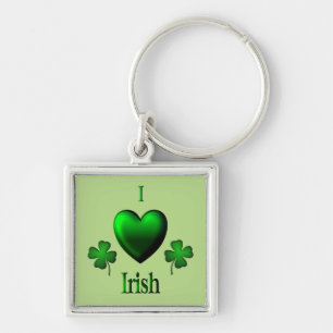 Porte-clés Green I Heart irlandais