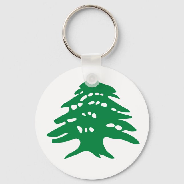 Porte-clés Green Lebanon Cedar Tree (Recto)