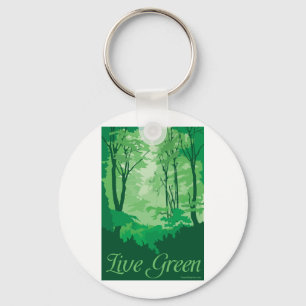Porte-clés Green Live - Hugger