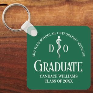 Porte-clés Green Osteopathic Médicale School Graduation Cadea