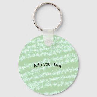 Porte-clés Green pastel glitter sparkle name text boho retro 
