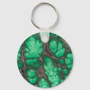 Porte-clés Green Patterned Malachite