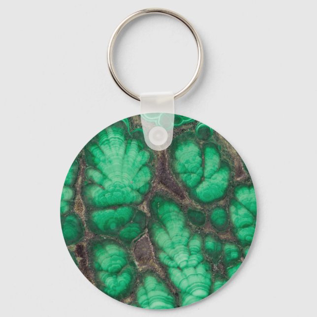 Porte-clés Green Patterned Malachite (Recto)