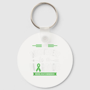 Porte-clés Green Ribbon Warrior &amp; Supporters - Mental Hea