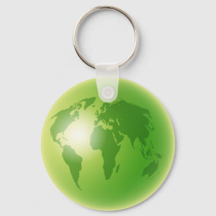 Porte-clés Green World Globe