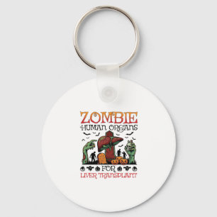 Porte-clés Greffe de foie d'organes humains de zombie Hallowe