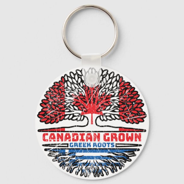 Porte-clés Grégation Grégoire canadienne Canada Tree Roots Fl (Recto)