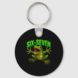 Porte-clés Grenouille 67 Mème Six Sept Drôle Gen Alpha