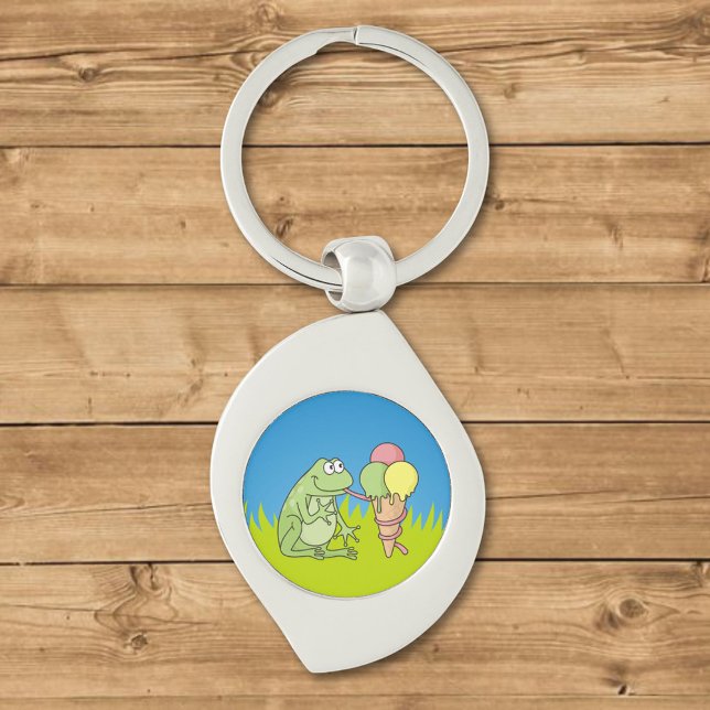 Porte-clés Grenouille à crème glacée (Créateur téléchargé)