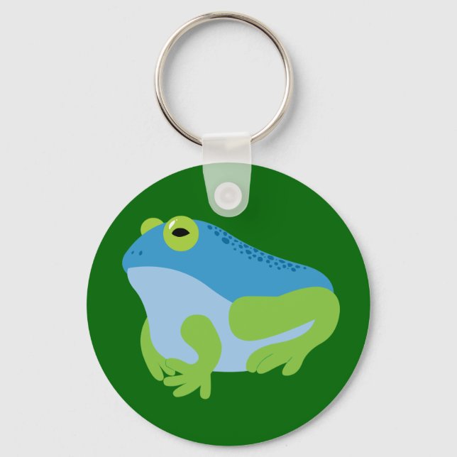 Porte-clés Grenouille bleue (Recto)