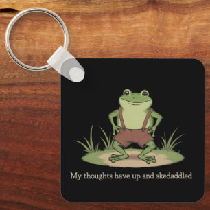 Porte-clés Grenouille Cottagecore Fuite Drôle Sarcastique