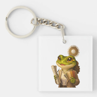 Porte-clés grenouille créatrice de royaume