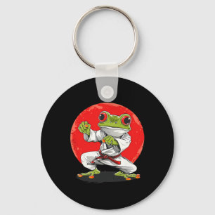 Porte-clés Grenouille de karaté Arts martiaux Crapaud de judo