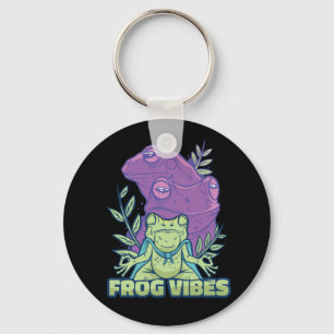 Porte-clés Grenouille de yoga en méditation